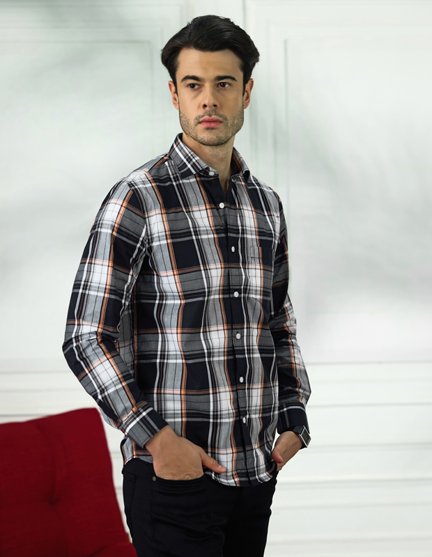 Mochachino Cotton Check Shirt